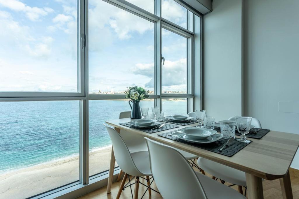 Ferienwohnung Vivienda Con Increibles Vistas A La Playa De Riazor A Coruña Exterior foto