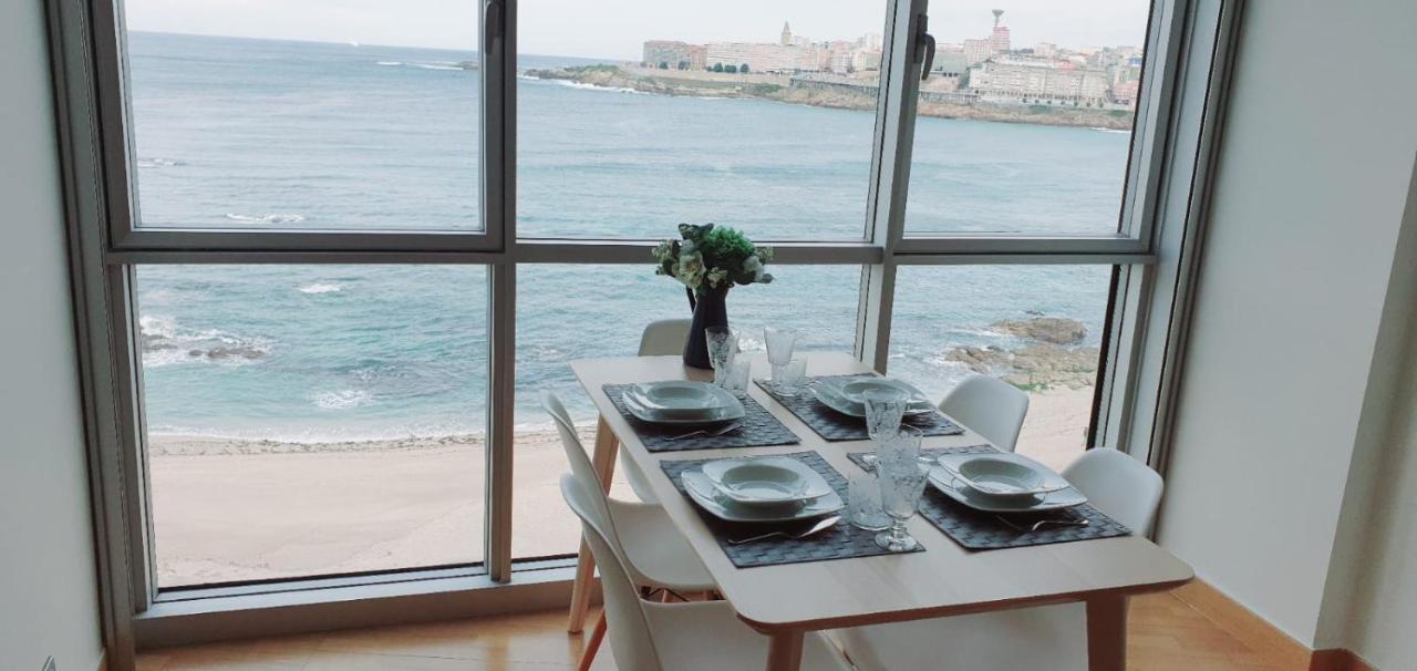 Ferienwohnung Vivienda Con Increibles Vistas A La Playa De Riazor A Coruña Exterior foto