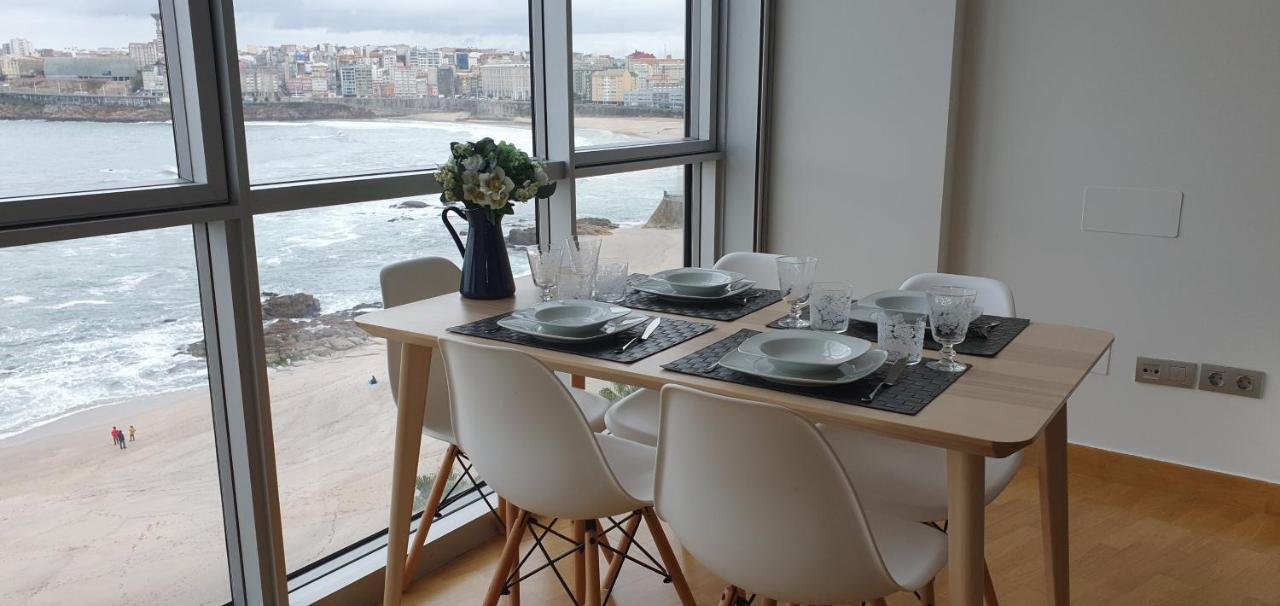 Ferienwohnung Vivienda Con Increibles Vistas A La Playa De Riazor A Coruña Exterior foto